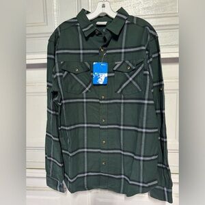Columbia stretch flannel long sleeve shirt